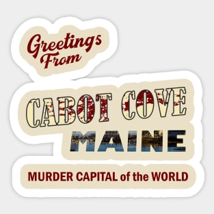 Return Cabot Cove Murder Sticker